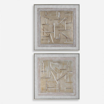 Uttermost Unpredictable Hand Painted Canvases Set/2 (85|32357)