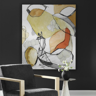 Uttermost Charcoal Improvision Framed Abstract Art (85|32389)