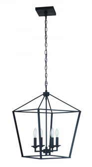 Flynt 4 Light Medium Foyer in Flat Black (20|52935-FB)