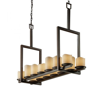 Dakota 14-Light Bridge Chandelier (Tall) (254|CNDL-8764-14-CREM-DBRZ)