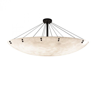 72'' Round Semi-Flush Bowl w/ Finials (254|CLD-9658-35-MBLK-F2)