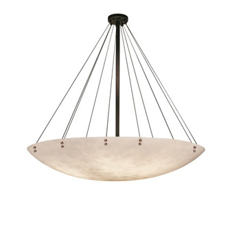 72'' Round LED Pendant Bowl w/ Finials (254|CLD-9668-35-DBRZ-F1-LED12-12000)