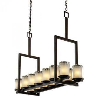 Dakota 14-Light Bridge Chandelier (Tall) (254|GLA-8764-16-WTFR-DBRZ)