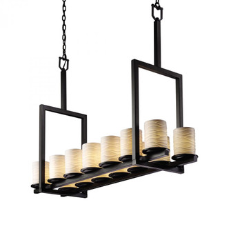 Dakota 14-Light Bridge Chandelier (Tall) (254|POR-8764-10-WAVE-MBLK)