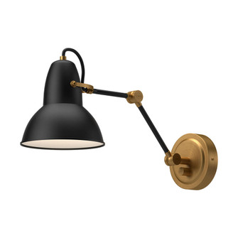 Felix 6-in Aged Gold/Matte Black 1 Light Wall/Vanity (7713|WV576027MBAG)