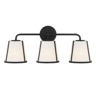 Fulton 3 Light Black Bathroom Vanity (205|FUL-913-BK)