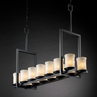 Dakota 14-Light Bridge Chandelier (Tall) (254|GLA-8764-16-CLRT-MBLK)