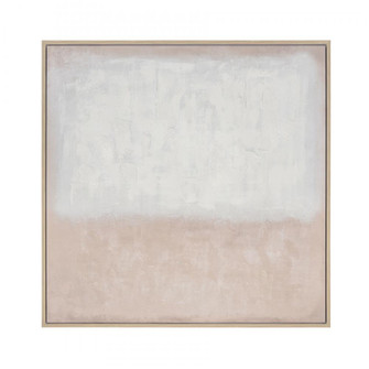 White Colorfield Abstract Framed Wall Art (91|H0026-10459)