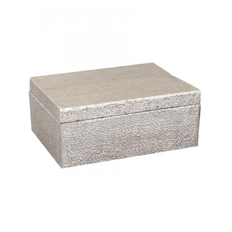 Square Linen Texture Box - Small Nickel (91|H0807-10666)