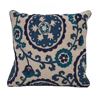 Blue Suzani 20x20'' Pillow - Blue (91|HVT0897-10584)