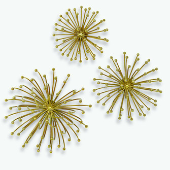 Uttermost Aga Gold Metal Wall Decor, S/3 (85|04337)