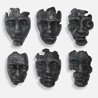 Uttermost Self-Portrait Metallic Wall Decor, Set/6 (85|04350)