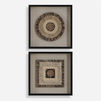 Uttermost Intertwine Knit Paper Shadow Box, S/2 (85|04367)