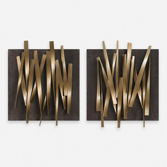 Uttermost Crosshatch Metal Wall Decor Set/2 (85|04382)