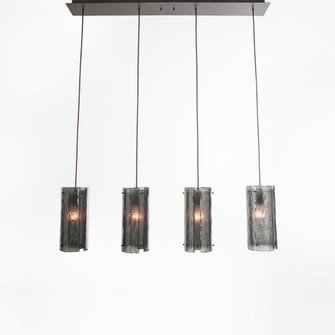 Textured Glass Linear Multi-Port-04 (1289|PLB0044-04-BS-IW-C01-E2)