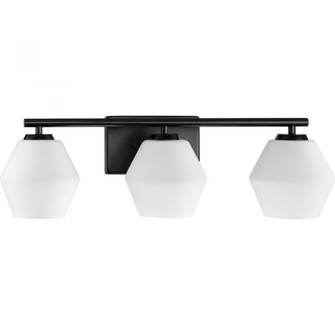 Copeland Collection Three-Light Matte Black Mid-Century Modern Vanity Light (149|P300432-31M)