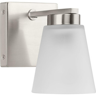 Tanner Collection One-Light Brushed Nickel Transitional Vanity Light (149|P300499-009)