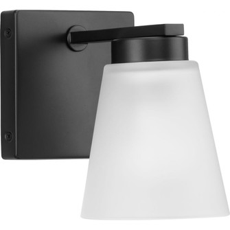 Tanner Collection One-Light Matte Black Transitional Vanity Light (149|P300499-31M)