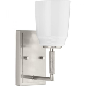 Spenser Collection One-Light Brushed Nickel Industrial Vanity Light (149|P300503-009)