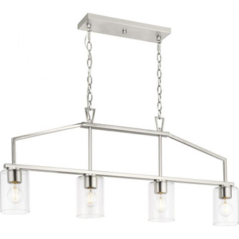 Goodwin Collection Four-Light Brushed Nickel Modern Farmhouse Island Light (149|P400317-009)