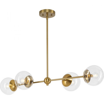 Atwell Collection Four-Light Brushed Bronze Mid-Century Modern Island Light (149|P400326-109)