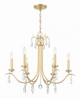 Rollins 6 Light Antique Gold Chandelier (205|ROL-18816-GA)