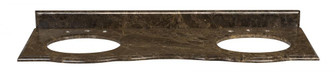 Warwick 61-inch Stone Top in Dark Emperador Granite (Double Sink) (91|S-WARWICK-60DE)