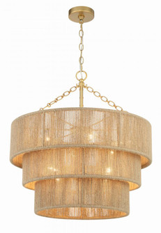 Shyla 10 Light Soft Gold Chandelier (205|SHY-10907-SG)