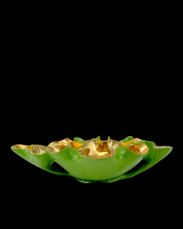Wrapped Lotus Leaf Green Bowl (92|1200-0621)