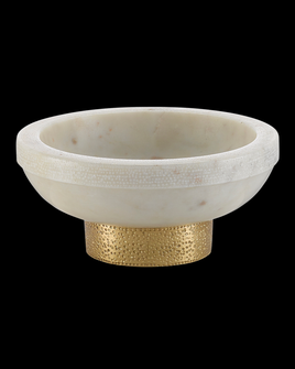 Valor Small White Marble Bowl (92|1200-0169)