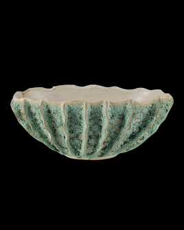 Sunken Boat Oval Green Bowl (92|1200-0962)