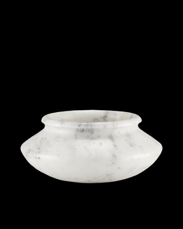 Punto Small White Marble Bowl (92|1200-0657)