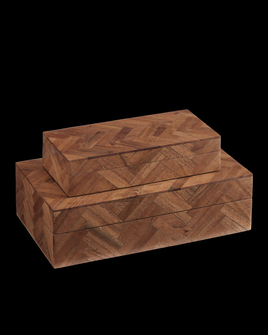 Alfeo Wood Box Set of 2 (92|1200-0643)