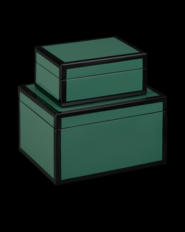 Green Lacquer Box Set of 2 (92|1200-0906)