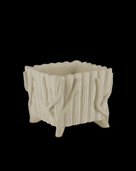 Square Faux Bois Planter (92|2200-0023)