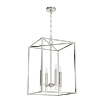Hunter Sunjai Brushed Nickel 4 Light Large Pendant Ceiling Light Fixture (4797|19989)
