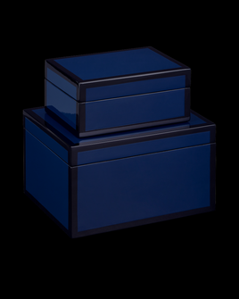 Navy Lacquer Box Set of 2 (92|1200-0905)