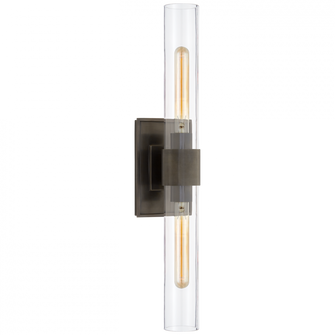 Presidio Petite Double Sconce (279|S 2164BZ-CG)